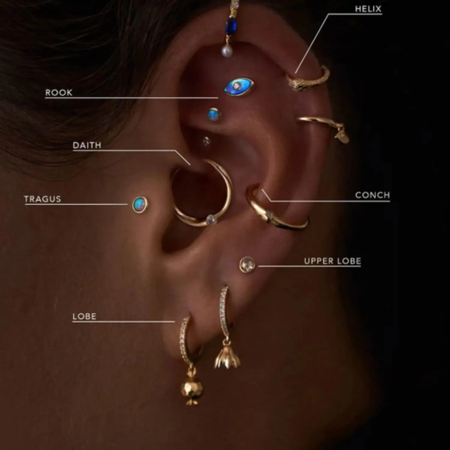 14k Gold Dual Tone Hoop Earring,17mm Round Diamond Charm Hoops for Women, Gleaming Rays Design, Fine Jewelry Gift for Her.