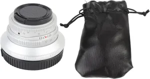 25mm F1.7 Prime Lens for Z50 ZFC Z30 Z6I Z7II, Manual Focus Fixed Focal Length APS C Camera Lens Compatible with Z Mount Mirrorless Cameras (Silver)