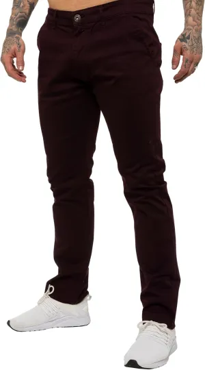 989Z ENZO Mens Slim Fit Stretch Chino Jeans Casual Cotton Trousers Pants