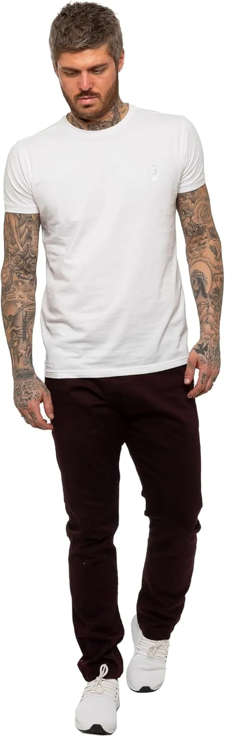 989Z ENZO Mens Slim Fit Stretch Chino Jeans Casual Cotton Trousers Pants