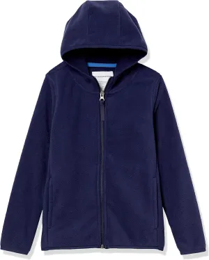 Amazon Essentials Boys and Toddlers' Polar Fleece Full-Zip Hooded Jacket
