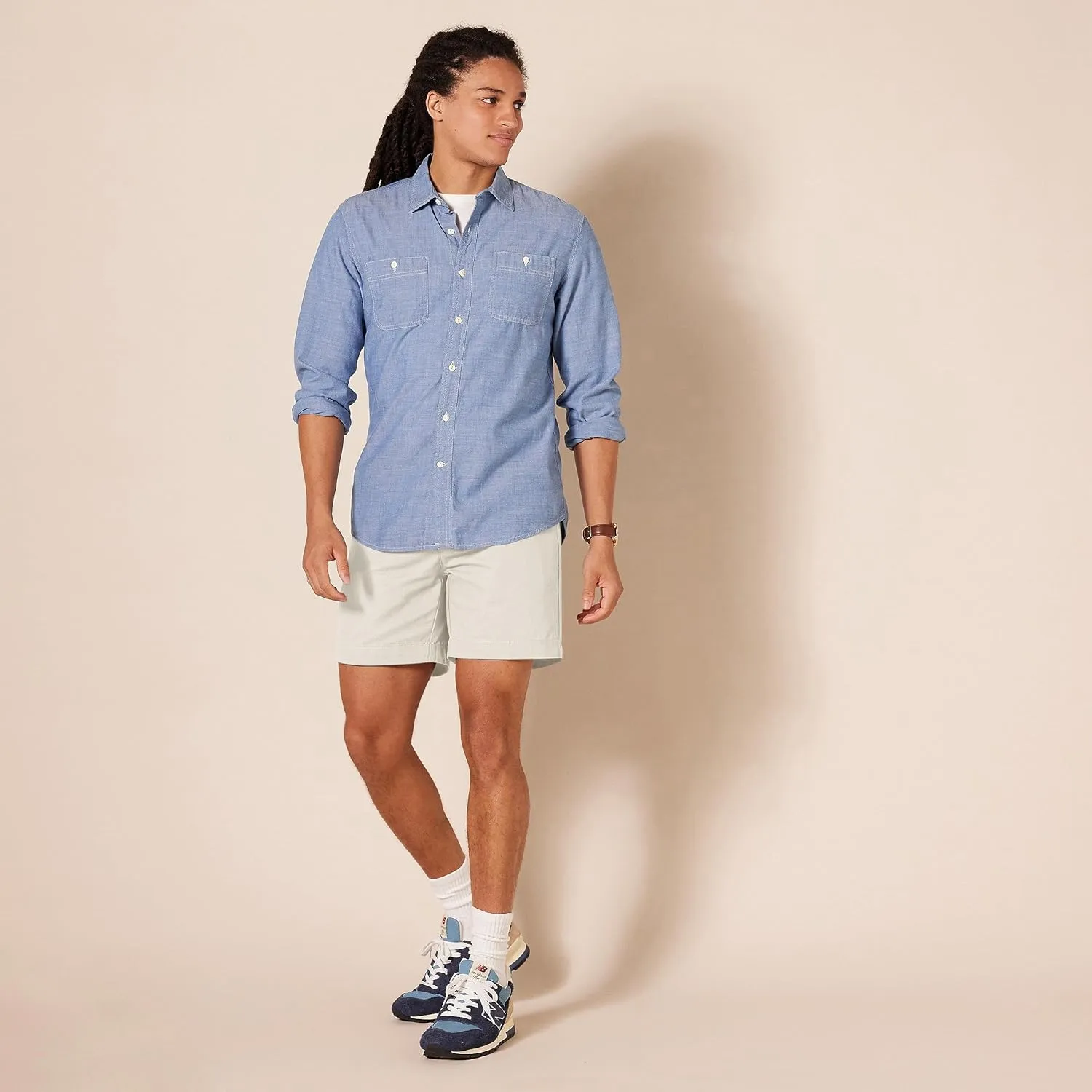 Amazon Essentials Men's Classic-Fit 7" Chino Short
