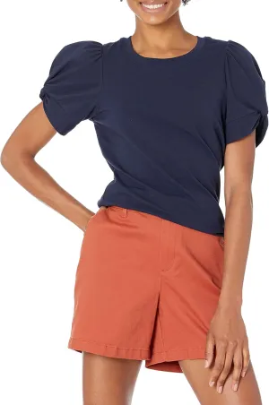 Amazon Essentials Women's Classic-Fit Twist Sleeve Crewneck T-Shirt