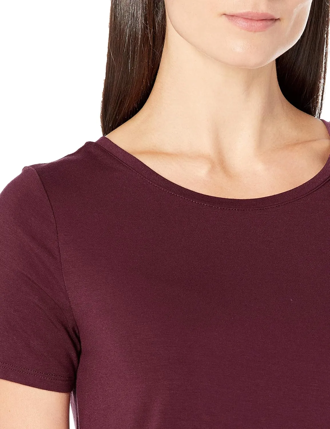 Amazon Essentials Women's Short-Sleeve Scoopneck Tunic, Pack of 2