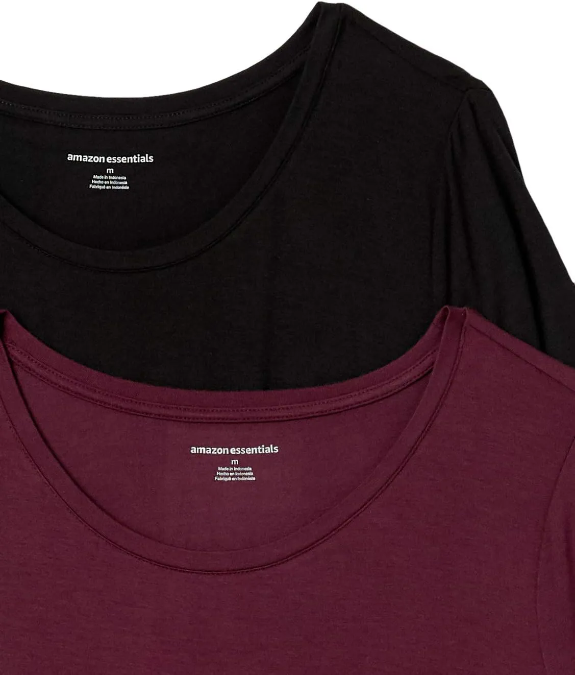Amazon Essentials Women's Short-Sleeve Scoopneck Tunic, Pack of 2