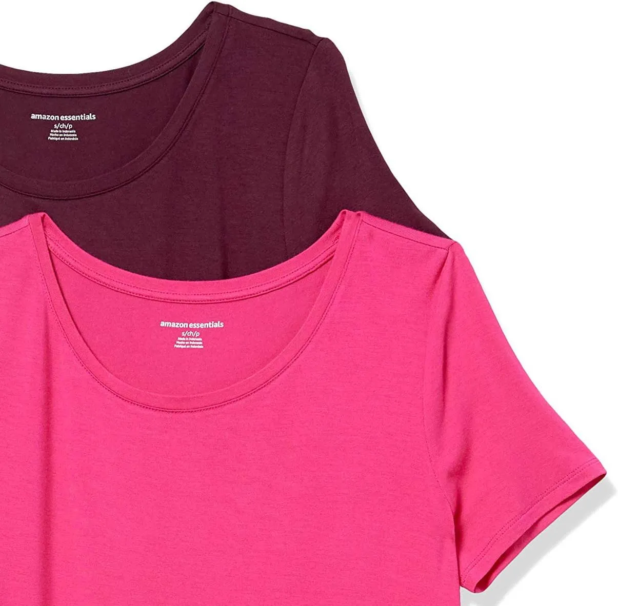 Amazon Essentials Women's Short-Sleeve Scoopneck Tunic, Pack of 2