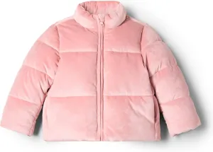 Amazon Essentials x Sofia Grainge Toddlers and Baby Girls' Velour Puffer Jacket