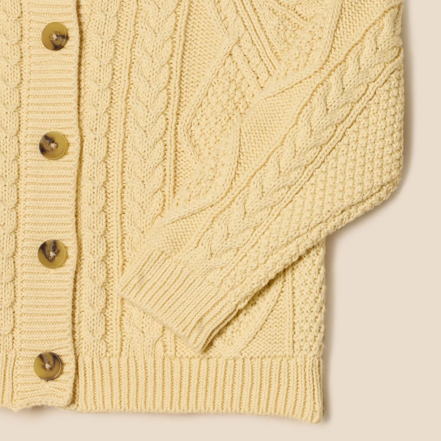 Amazon Essentials x Sofia Grainge Unisex Toddlers and Babies' Fisherman Cardigan Sweater