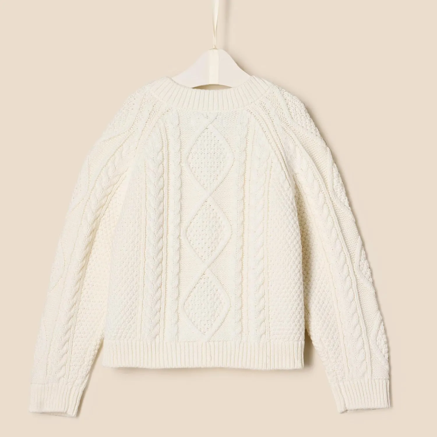 Amazon Essentials x Sofia Grainge Unisex Toddlers and Babies' Fisherman Cardigan Sweater