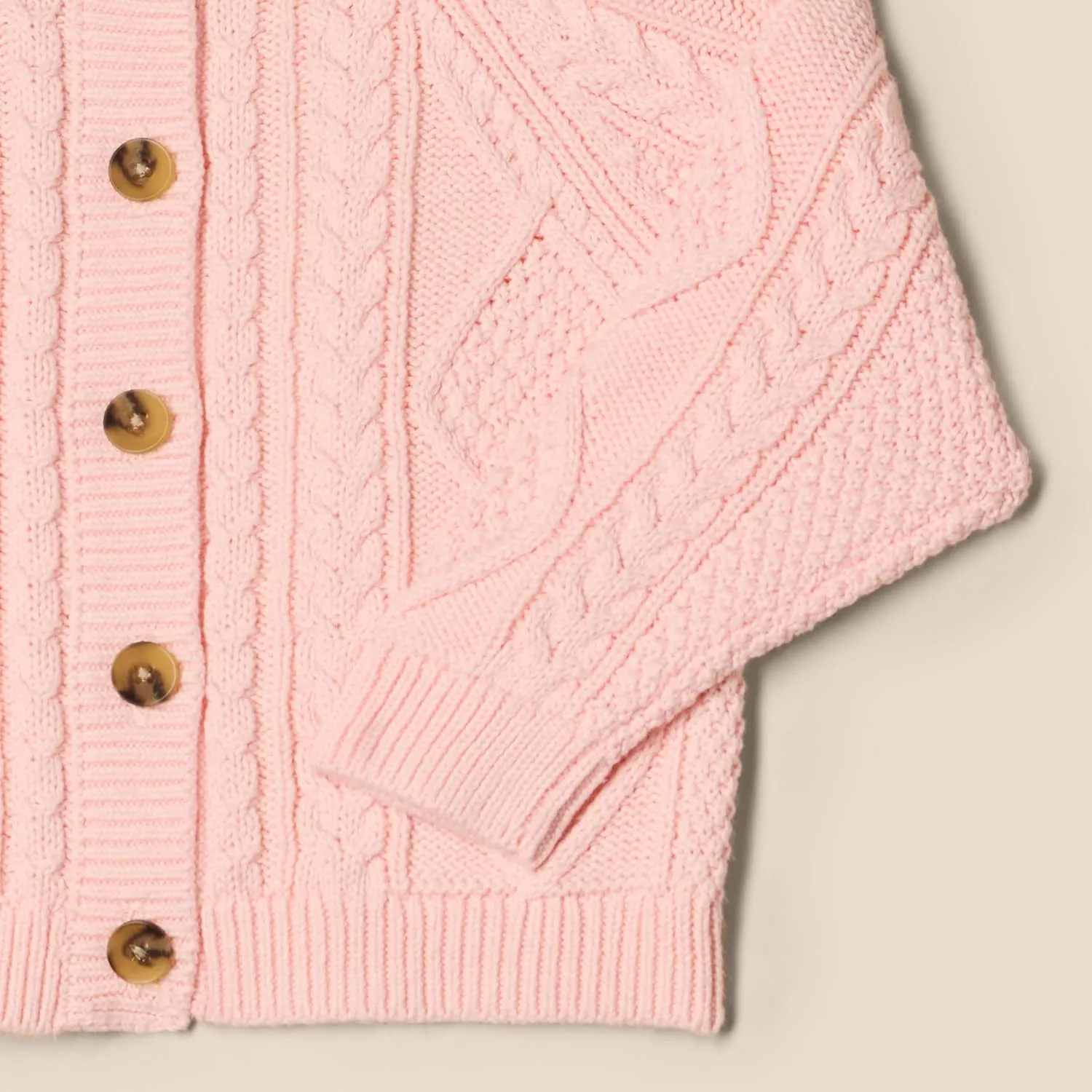 Amazon Essentials x Sofia Grainge Unisex Toddlers and Babies' Fisherman Cardigan Sweater