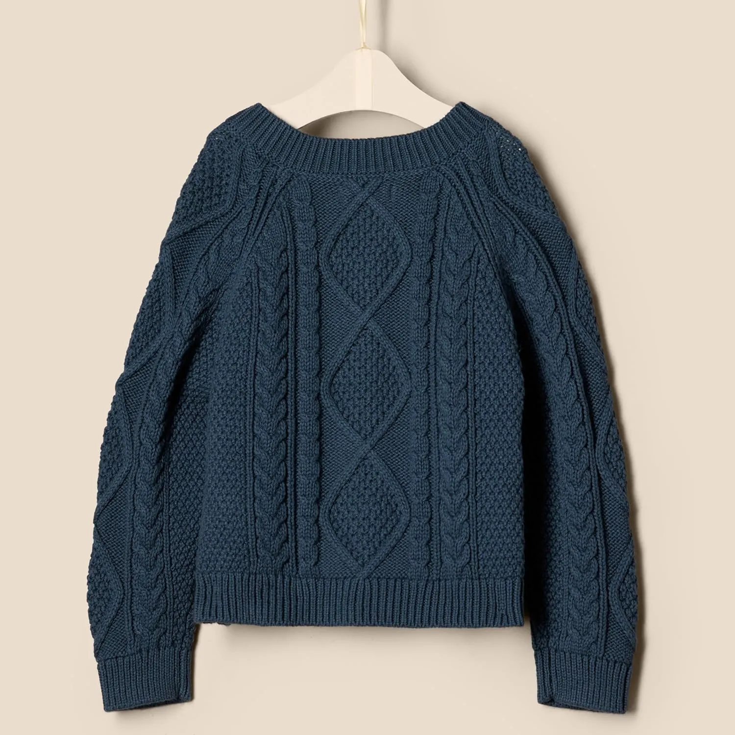 Amazon Essentials x Sofia Grainge Unisex Toddlers and Babies' Fisherman Cardigan Sweater