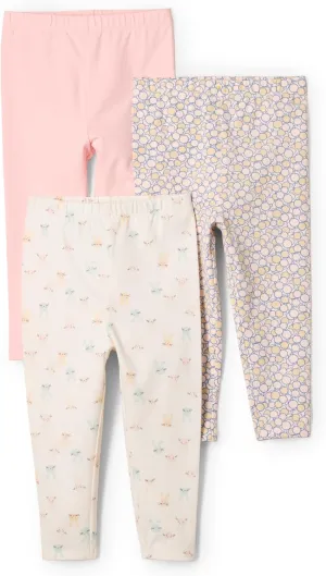 Amazon Essentials x Sofia Grainge Unisex Toddlers and Babies' Legging, Pack of 3