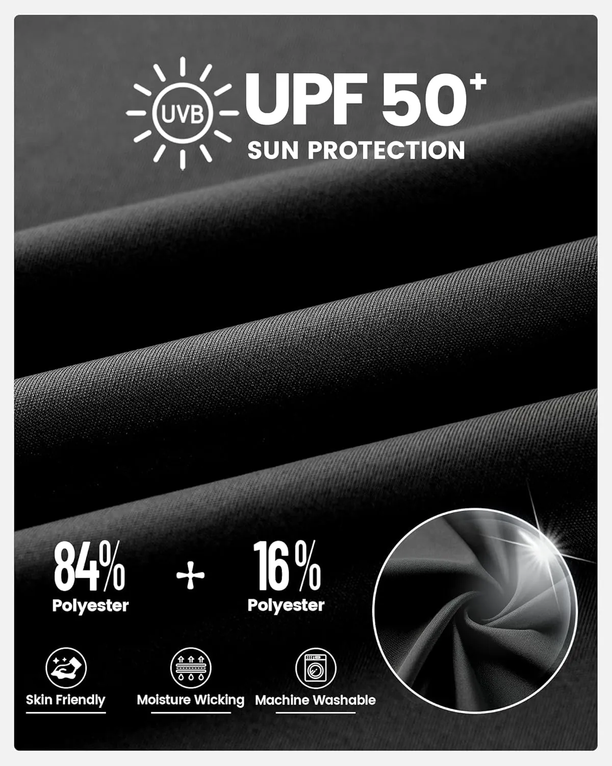 Angel season Men's Rash Guard Shirts UPF 50  Long Sleeve Swim Shirts Quick Dry UV Sun Protection Lightweight