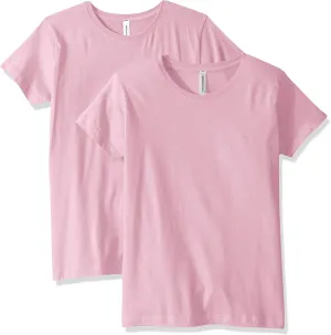 AquaGuard Women's 2-Pack Classic-Fit T-Shirt, Crewneck Cotton Short Sleeve Tee