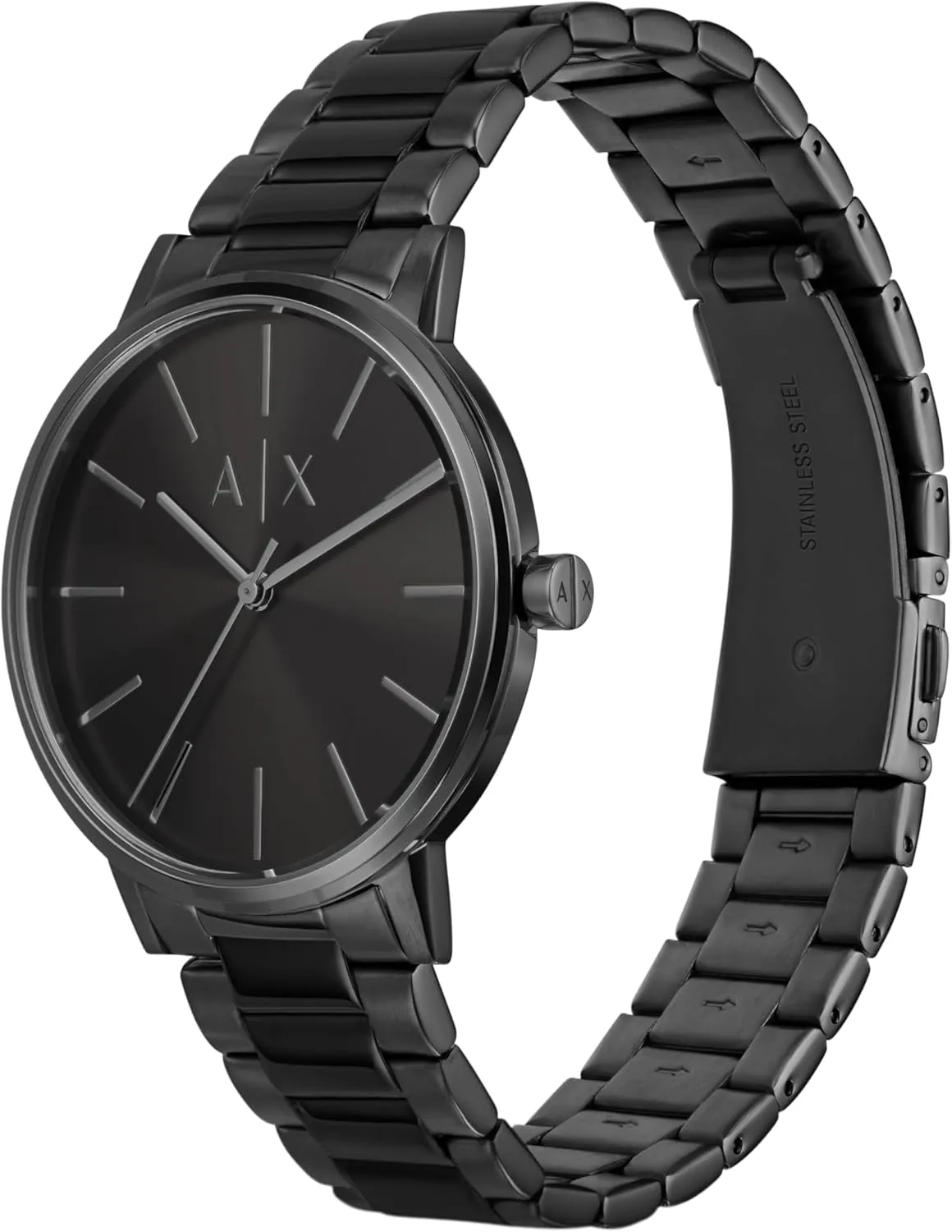 A|X Armani Exchange Men's Watch with Three-Hand Analog Display and Stainless Steel or Leather Band, Watch for Men
