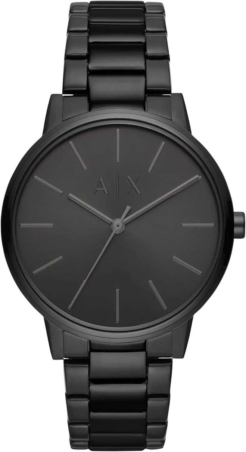 A|X Armani Exchange Men's Watch with Three-Hand Analog Display and Stainless Steel or Leather Band, Watch for Men