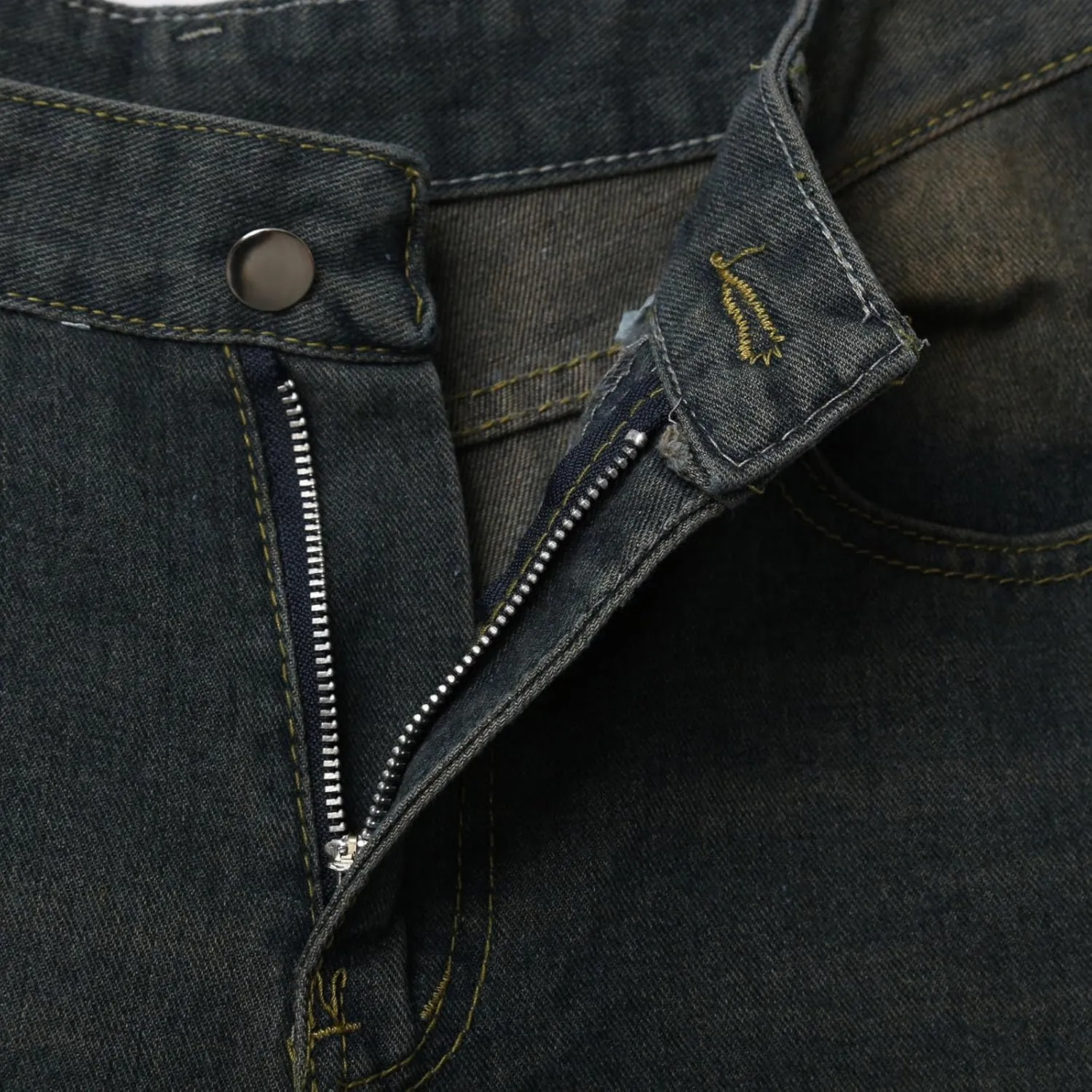 Baggy Jean Shorts for Men Casual Loose Fit Hip Hop Long Denim Shorts Trendy Outfits