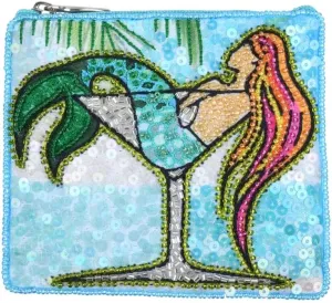 Bamboo Trading Essential Pouch Mertini by Sarah Walters, 4.75-inch Width x 4-inch Height