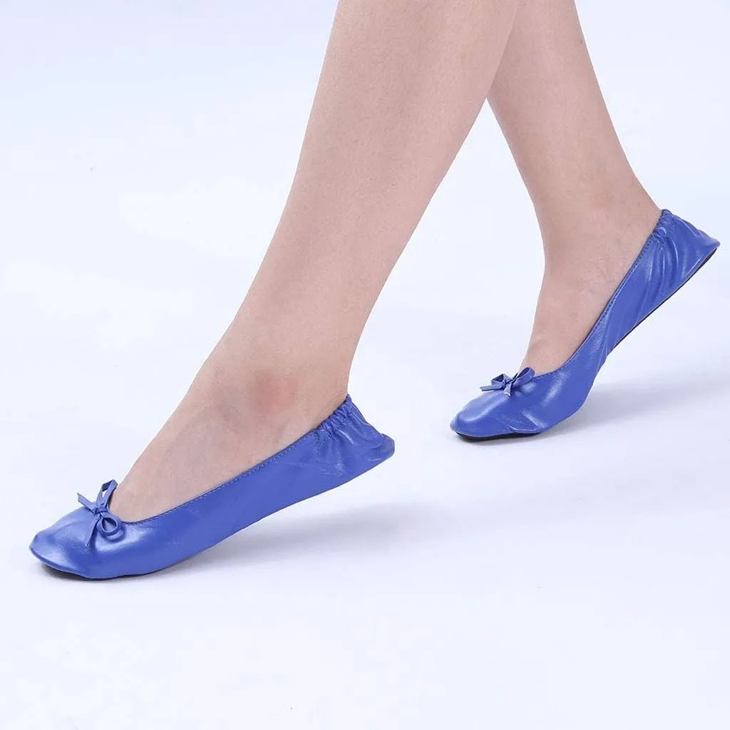Bed Slippers Women Shoes Slipper Party Travel Flat Women Dance Ballet Roll Foldable Slide on Platform Shoes for Women