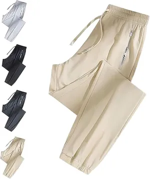 Beeswan Stretch Active Pants for Women Over 50 Ultra Stretchy Breathable Casual Pants Plus Size High Waist Trousers