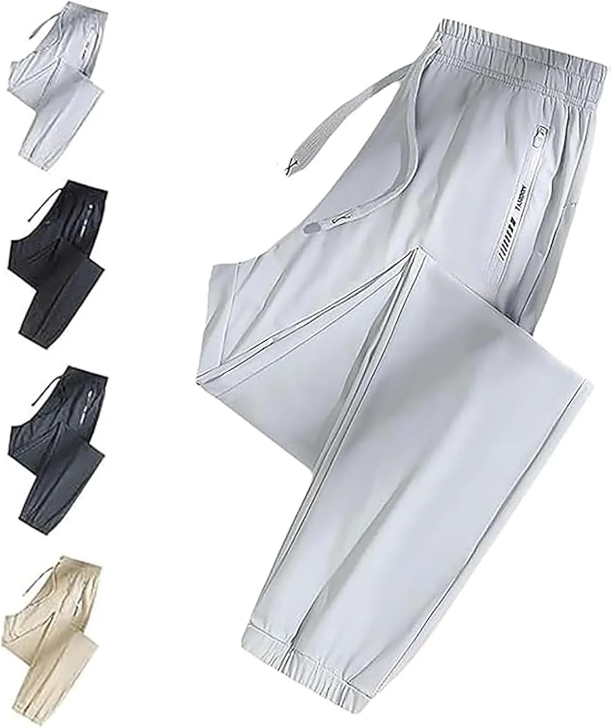 Beeswan Stretch Active Pants for Women Over 50 Ultra Stretchy Breathable Casual Pants Plus Size High Waist Trousers