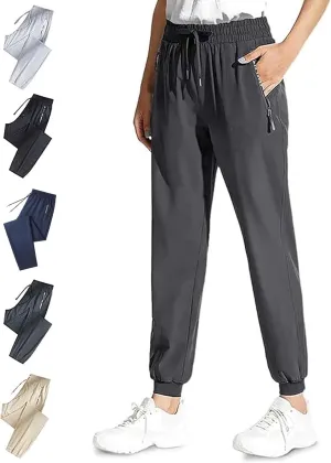 Beeswan Stretch Active Pants for Women Over 50 Ultra Stretchy Breathable Casual Pants Plus Size High Waist Trousers