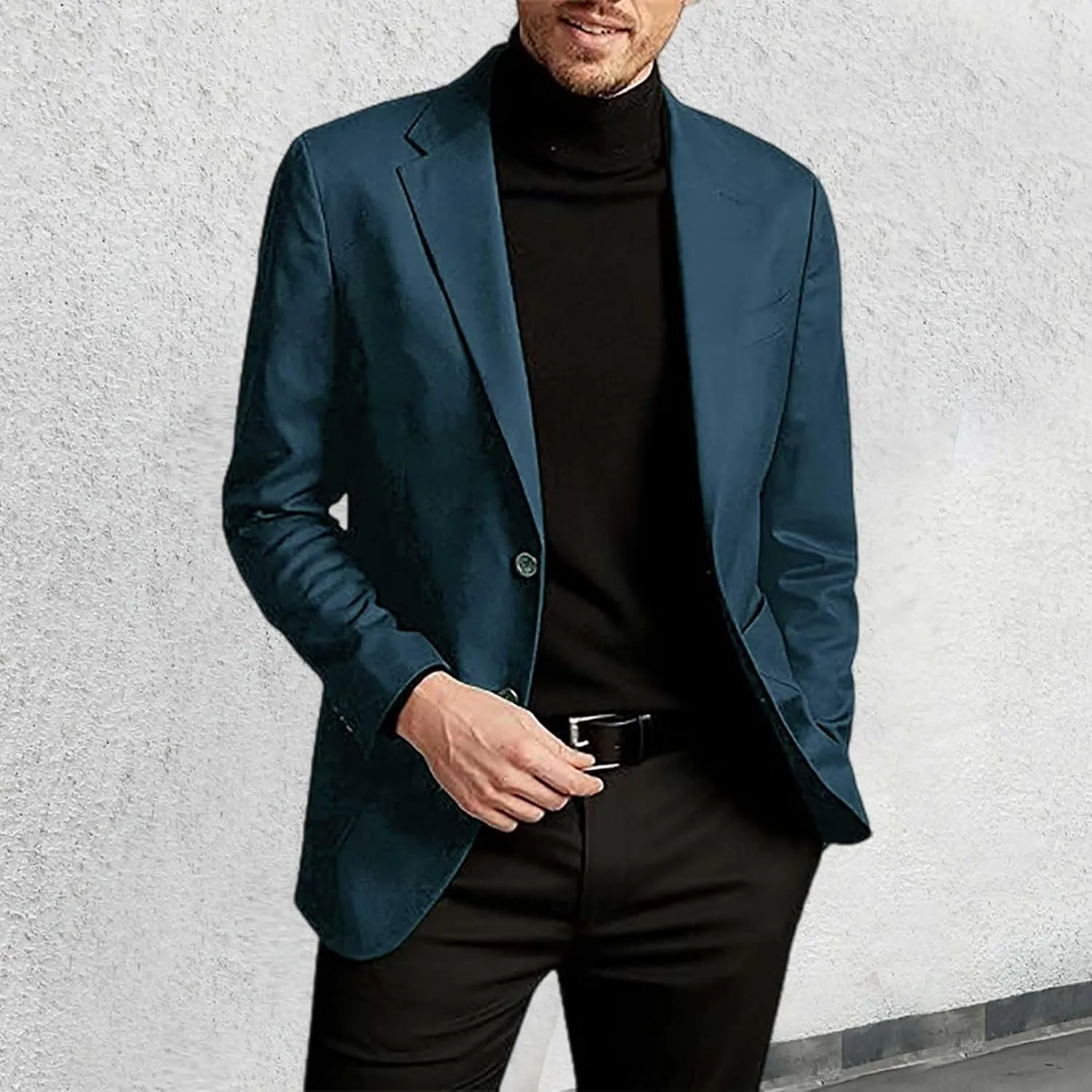 Blazer Suit Jacket for Men Regular Fit Sequin Jacket Plus Blue Linen Blazer Men Mens Patterned Sport Coats and Blazers