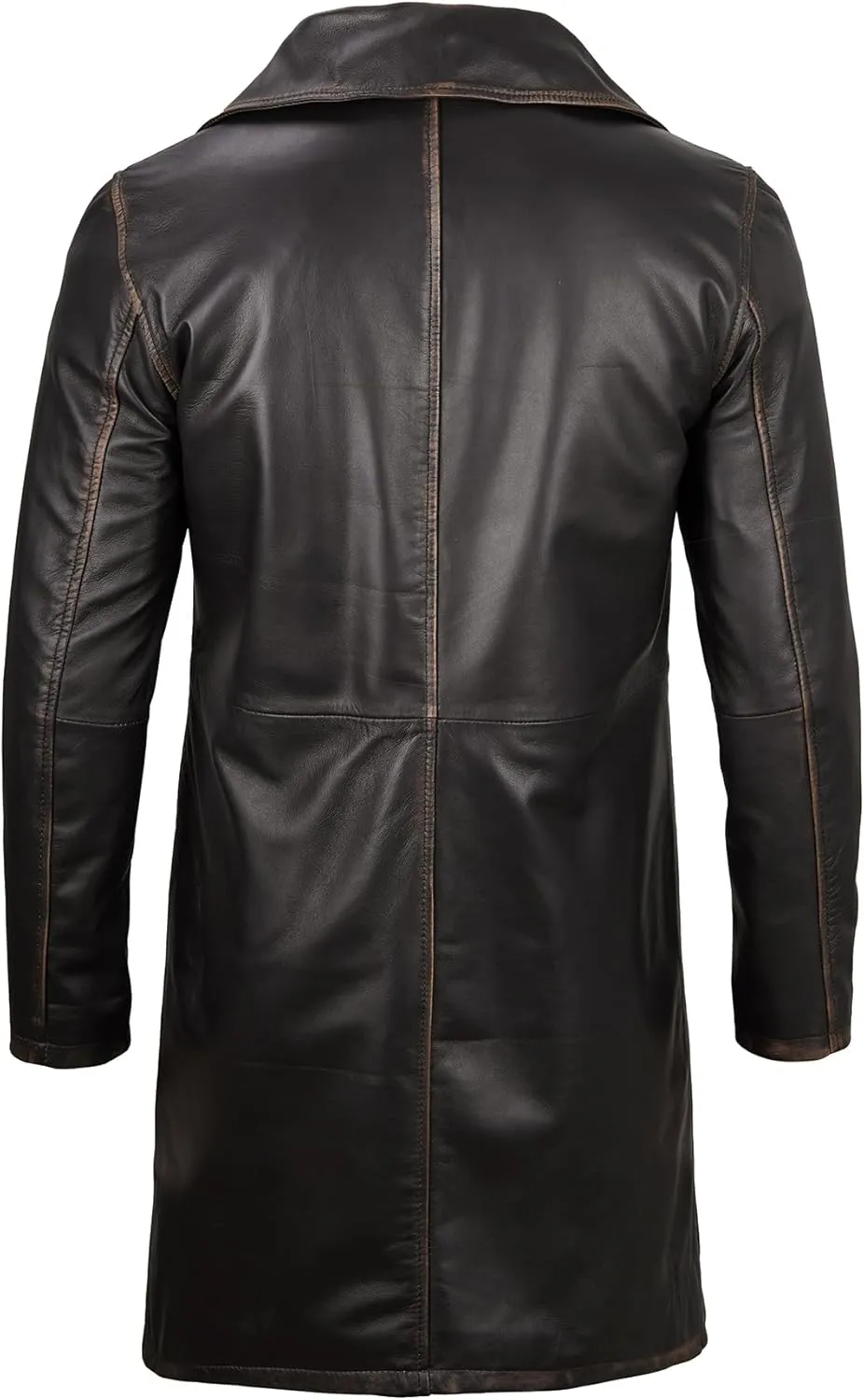 Blingsoul Leather Car Coats For Men - Black/Brown Real Leather Jacket Men