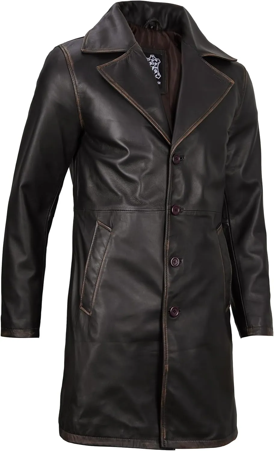 Blingsoul Leather Car Coats For Men - Black/Brown Real Leather Jacket Men