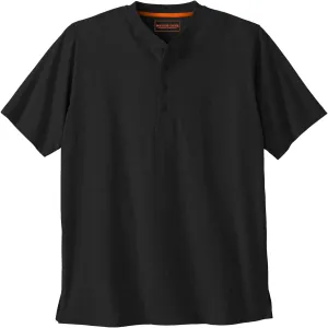 Boulder Creek by Kingsize Men's Big & Tall Heavyweight Short-Sleeve Henley Shirt