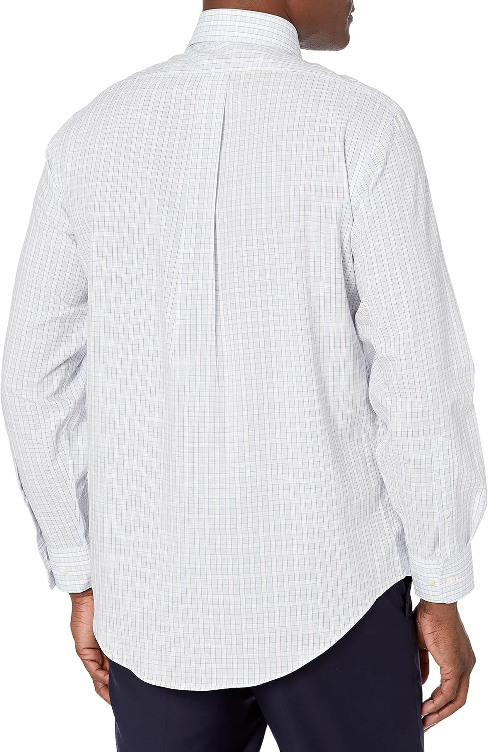 Buttoned Down Men's Classic Fit Spread Collar Pattern Dress Shirt