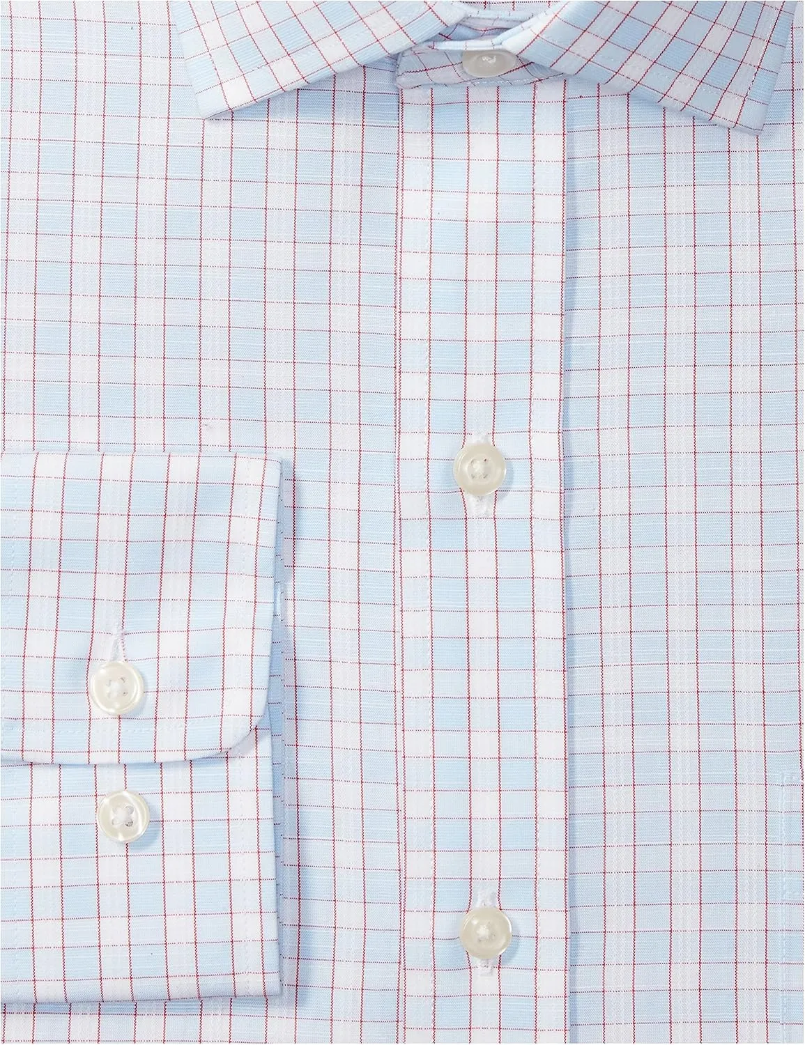 Buttoned Down Men's Classic Fit Spread Collar Pattern Dress Shirt