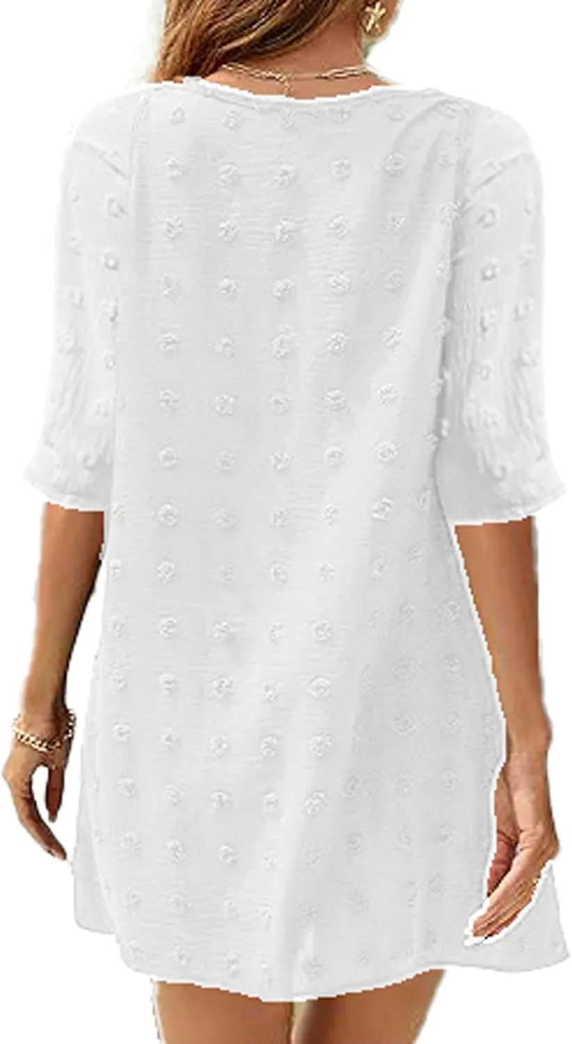 Casual Summer Sun Dresses for Women Vacation Beach Swimsuits Coverup for Party