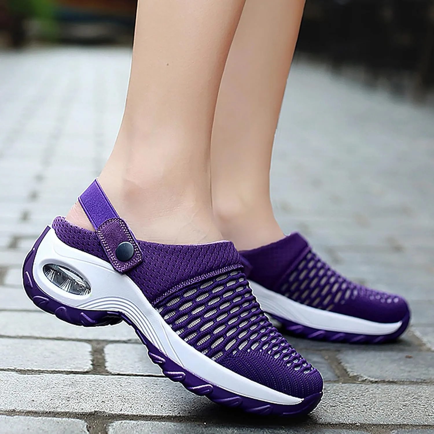 Cathalem Orthopedic Clogs for Women, 2024 New Air Cushion Orthopedic Slip on Shoes Orthopedic Sandals for Women