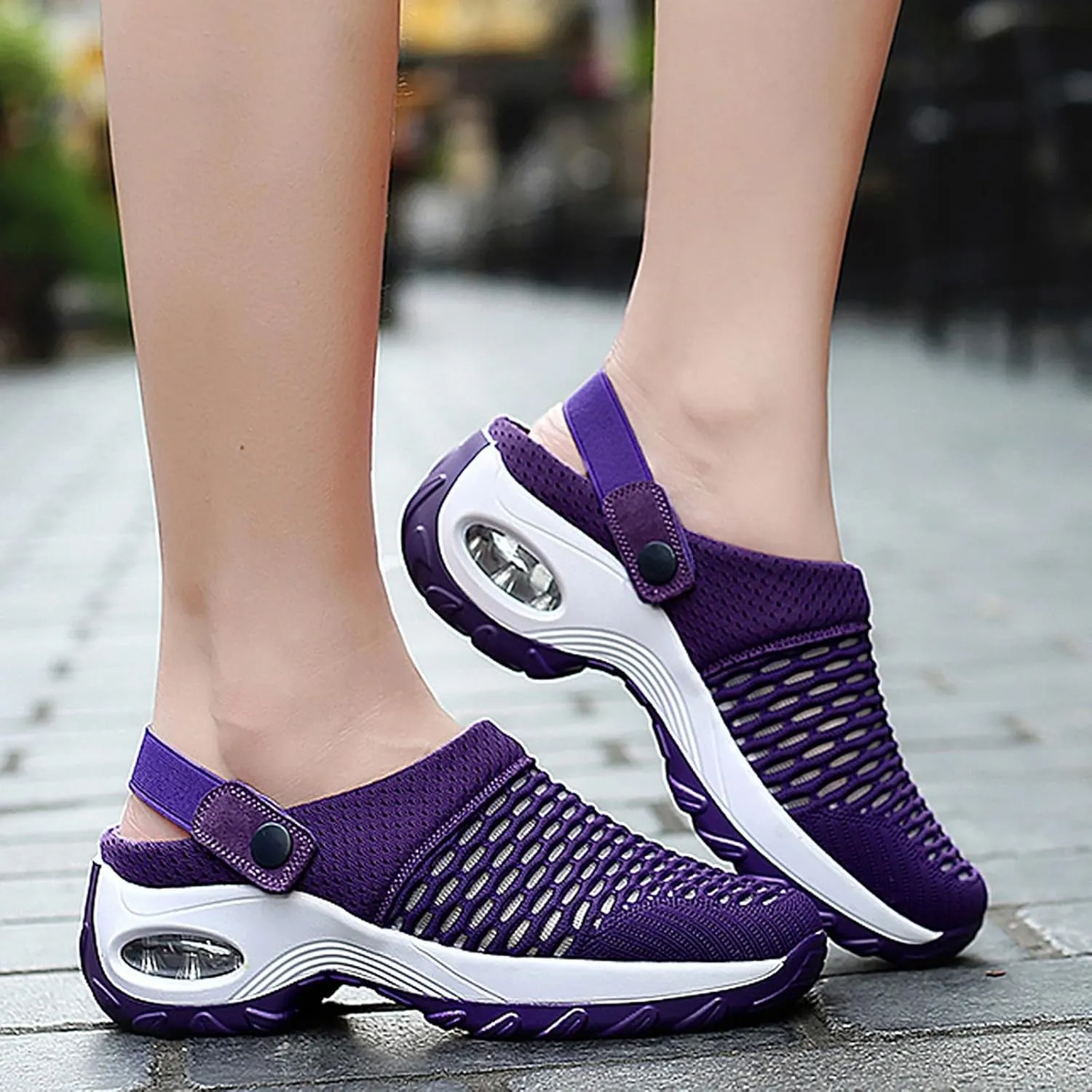 Cathalem Orthopedic Clogs for Women, 2024 New Air Cushion Orthopedic Slip on Shoes Orthopedic Sandals for Women