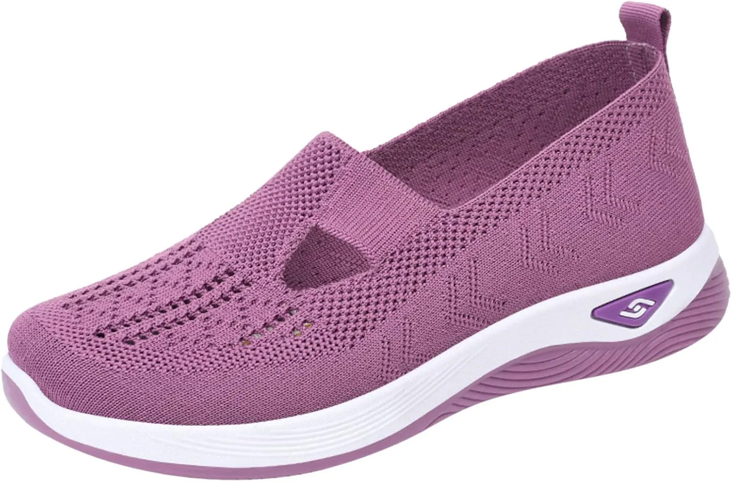 Cathalem Running Shoes for Women Walking Slip on Diabetic Foam Shoes Hands Free Slip in Sneakers Arch Support