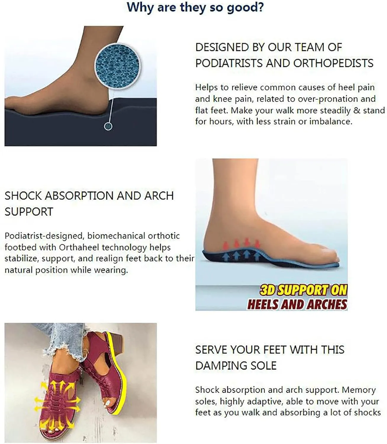Cathalem Sandals Women Comfortable, Libiyi Women's Comfy Orthotic Sandals, Libiyi Women's Breathable Sandals