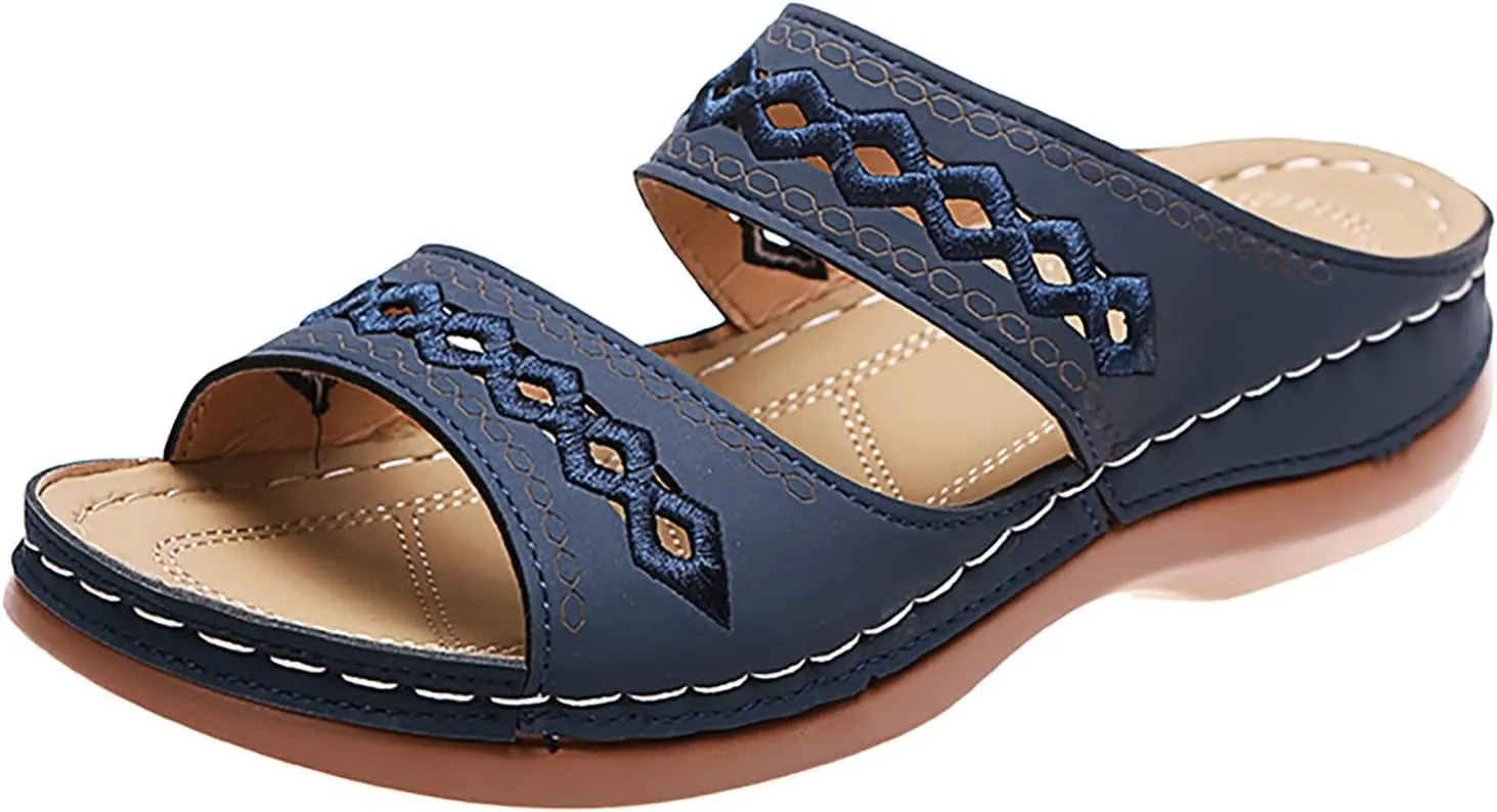 Cathalem Summer Wedges for Women 2024, Orthopedic Sandals for Women Arch Support Sandals Flip Flops Comfortable Sandals