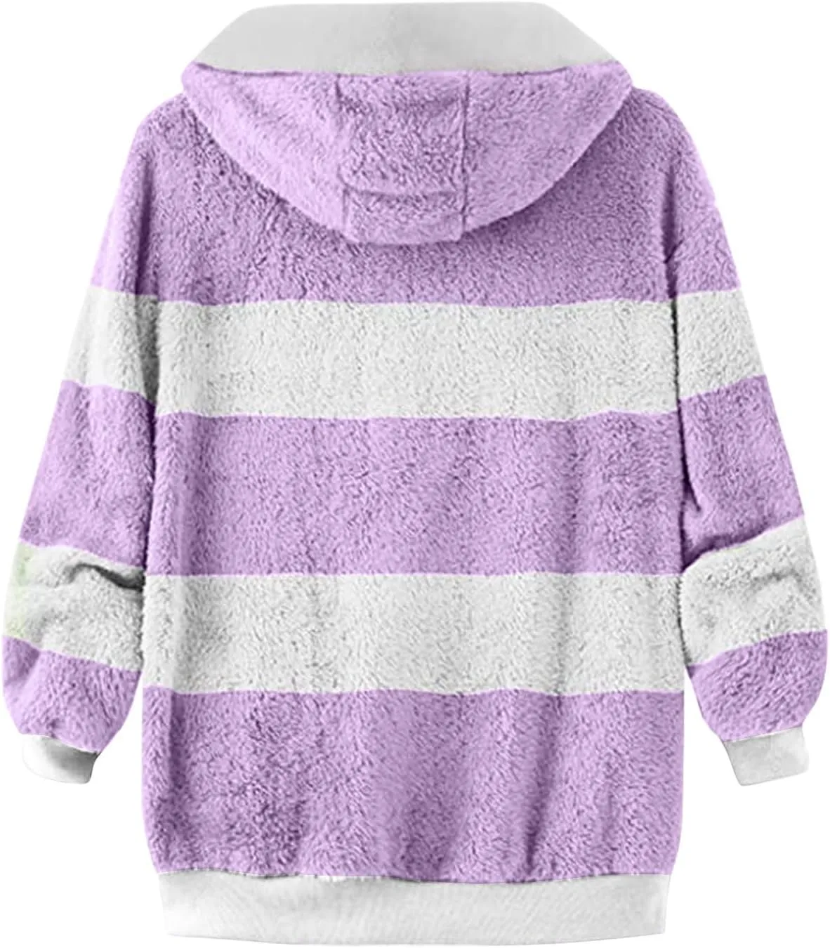 Ceboyel Teddy Coat For Women Hooded Fuzzy Sherpa Jacket Fleece Drawstring Zip Up Hoodie 2023 Trendy Winter Outerwear Clothes