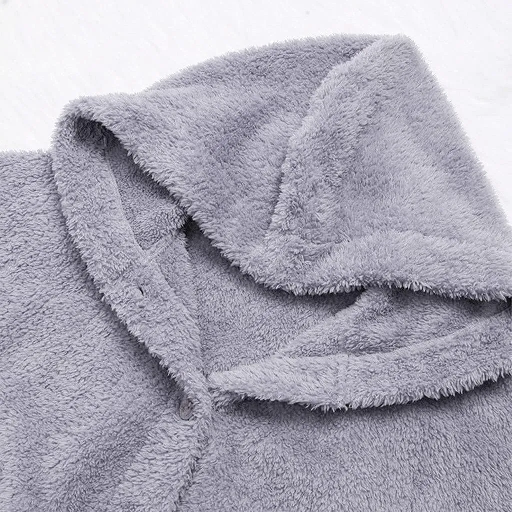 Ceboyel Womens Fleece Hoodie Sweatshirt 2023 Fuzzy Teddy Coat Shearling Warm Winter Jackets Pajamas Loungewear Clothing 2023
