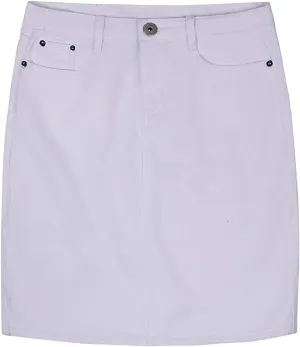 chouyatou Women's Basic Five-Pocket Rugged Wear Denim Pencil Skirt with Slit