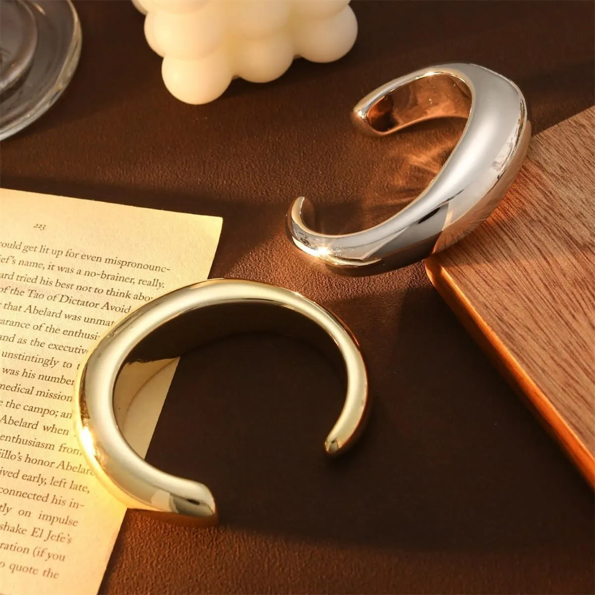 Chunky Gold Cuff Bangle Bracelets Irregular Wide Hinged Cuff Open Bracelet Dainty Wrist Cuff Bracelet
