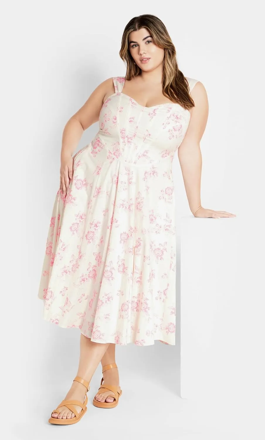 City Chic Women's Citychic Plus Size Dress Marylou PRT