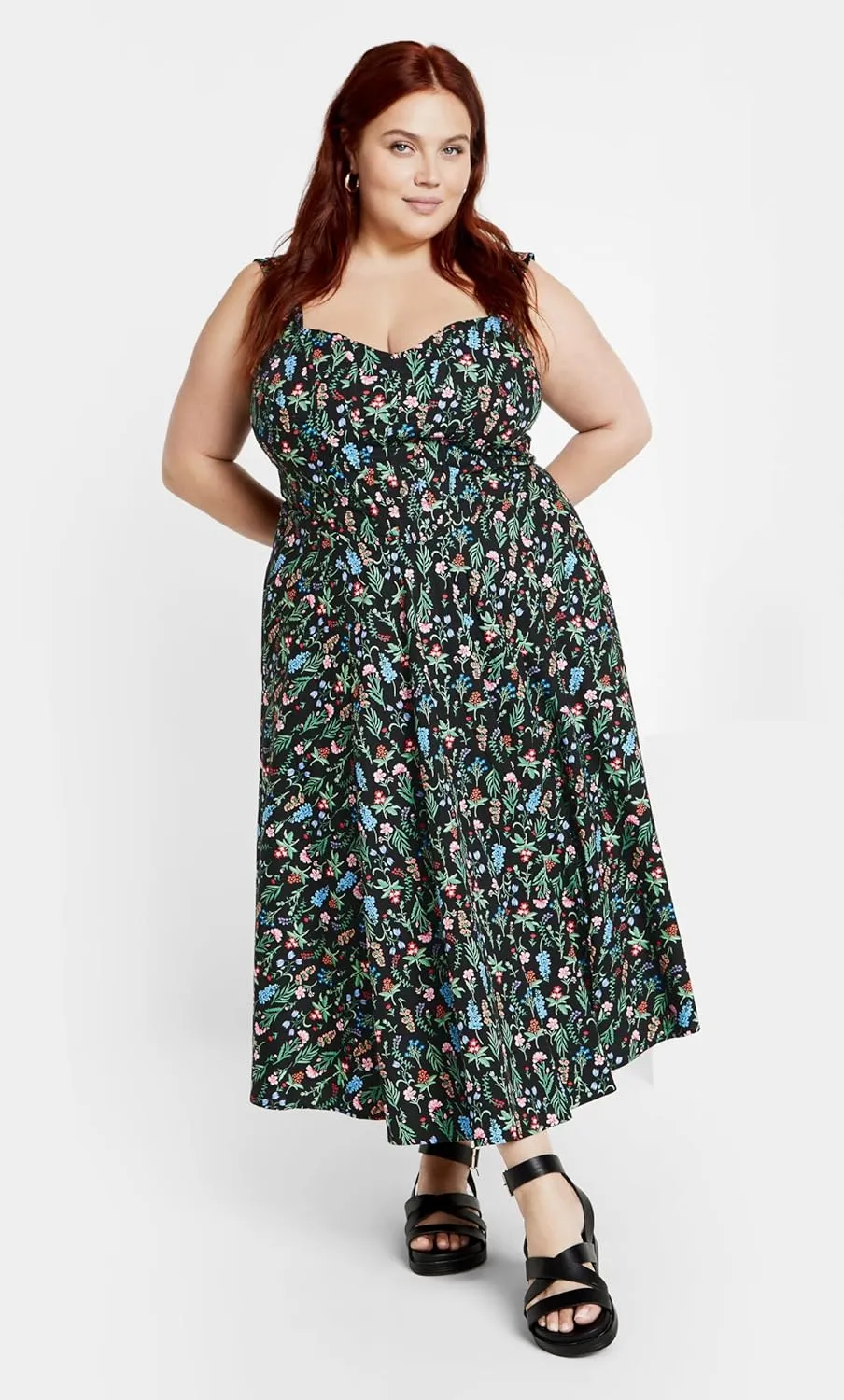 City Chic Women's Citychic Plus Size Dress Marylou PRT