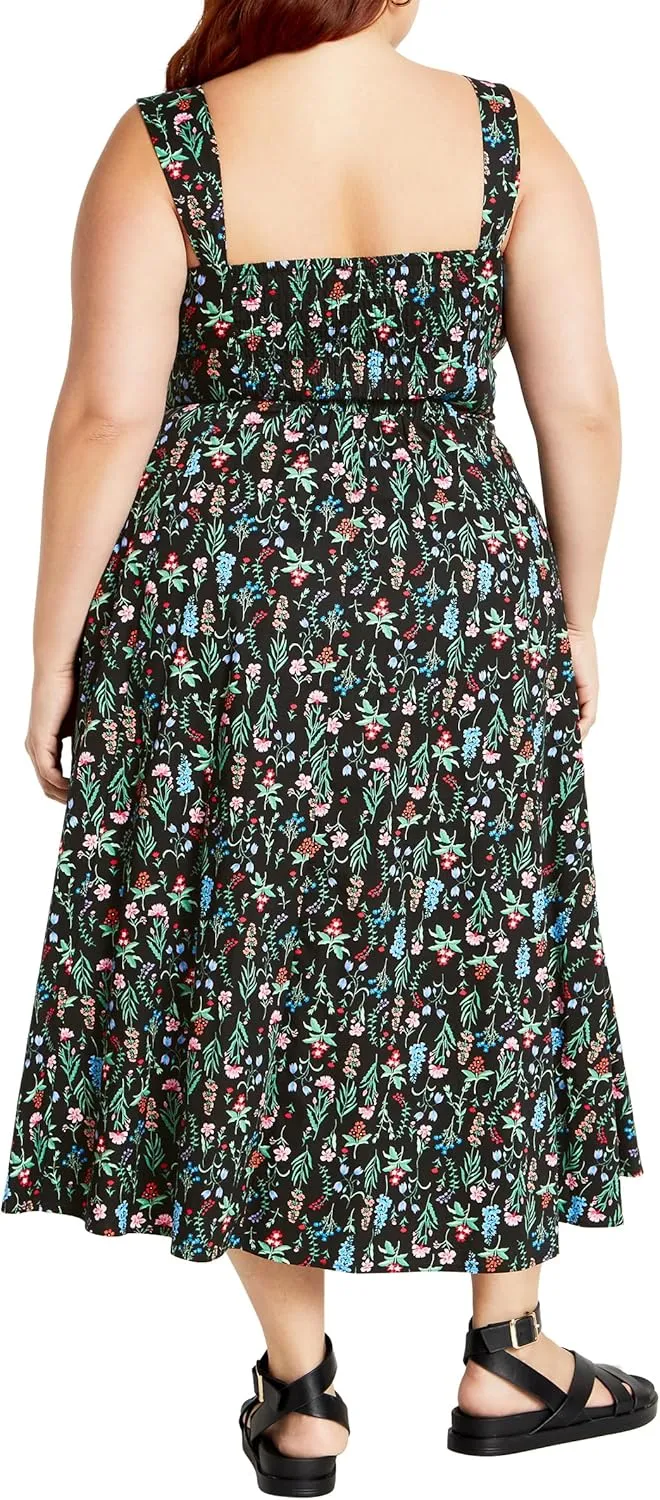 City Chic Women's Citychic Plus Size Dress Marylou PRT