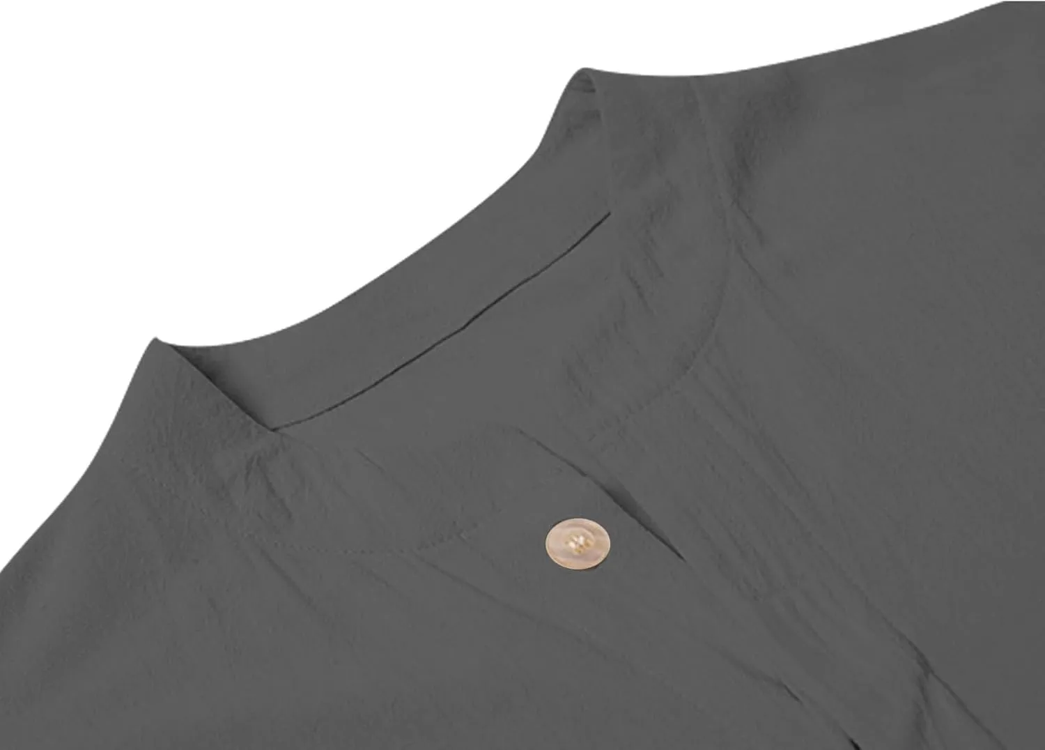 Cotton Linen Shirts for Men Casual V Neck Short Sleeve Henley Tops 2025 Summer Lightweight Gym Workout Athletic Tees