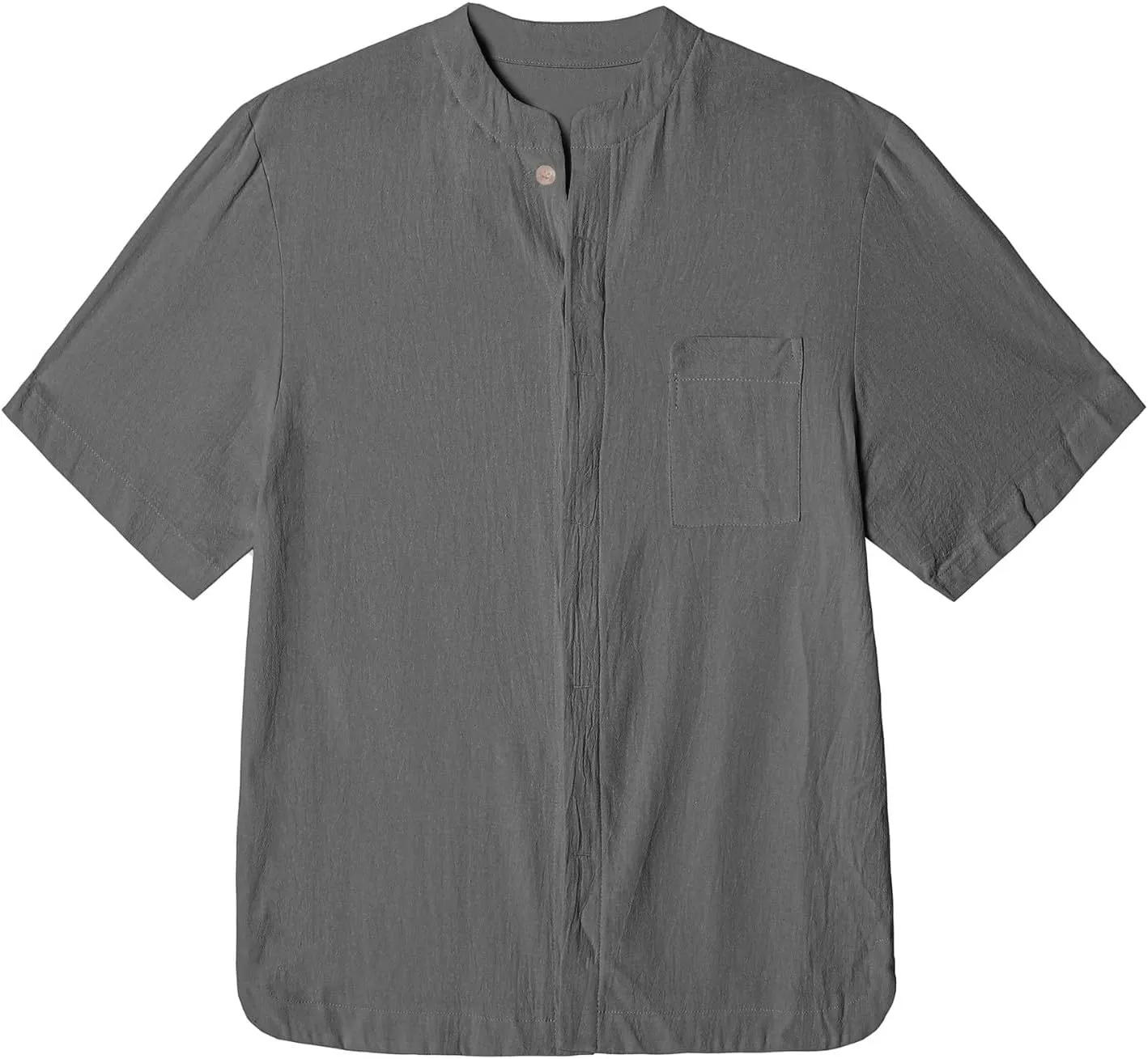 Cotton Linen Shirts for Men Casual V Neck Short Sleeve Henley Tops 2025 Summer Lightweight Gym Workout Athletic Tees