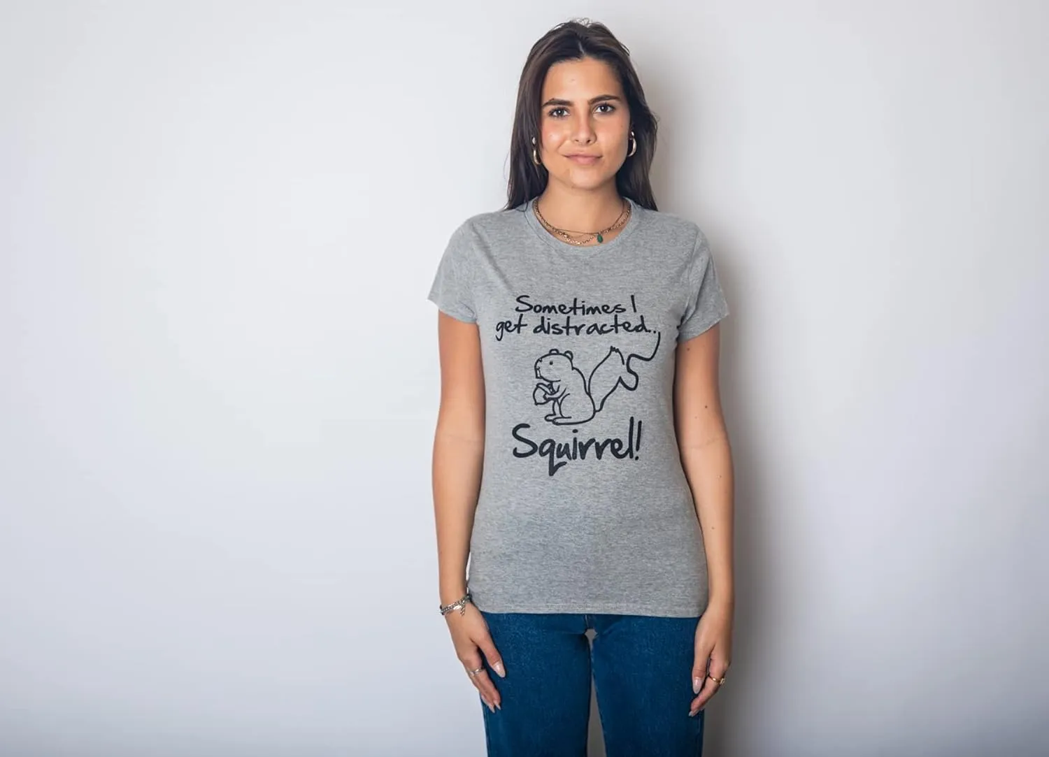 Crazy Dog Womens Funny Animal T Shirts Cute and Sarcastic Nature Camping Tees for Women