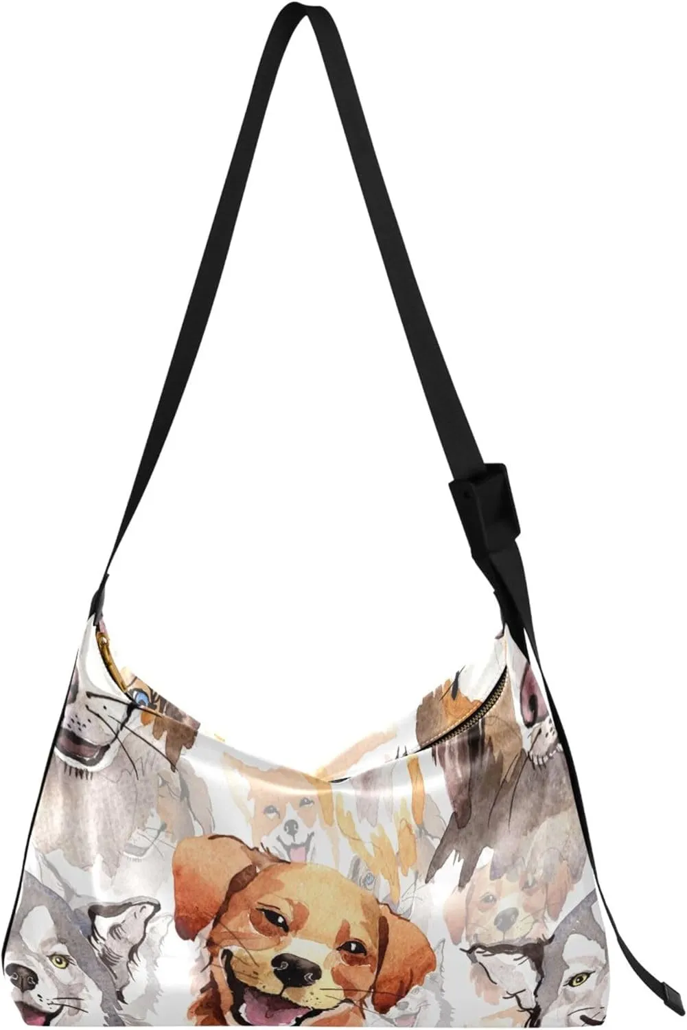 Cute Husky Hobo Leather Purses for Women Large Purse Crossbody Luxury Animal Print Women Shoulder Purse