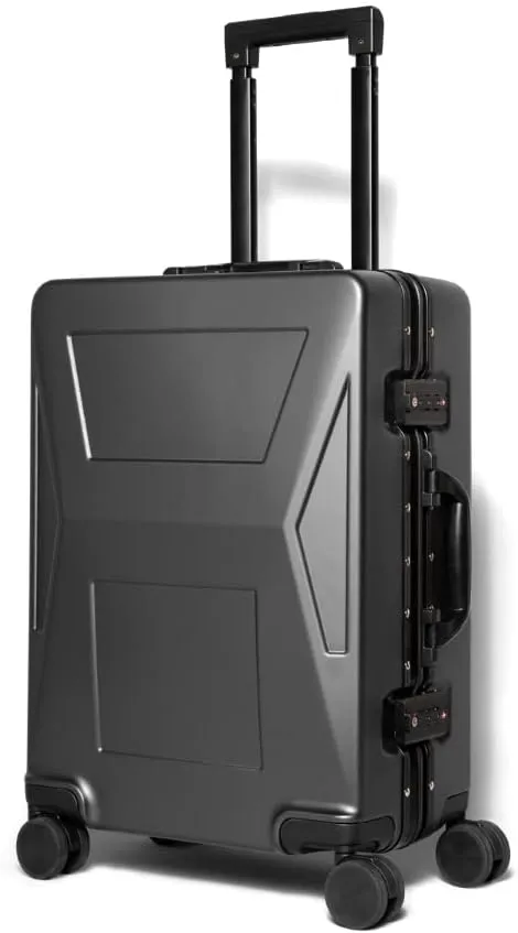 Cyberluggage Durable Hardshell 21-Inch Carry-on Suitcase with USB Charging, TSA-Approved Lock, Aluminum Telescoping Handle, 8-wheel 360 Degree Spinner Wheels, Waterproof & Lightweight Luggage